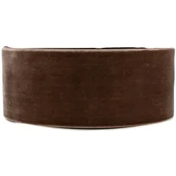 Creativery 50mm Samtband 5m Schleifenband Geschenkband Borten Stoffband Dekoband Braun