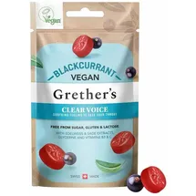GRETHERS Vegan Clear Voice Blackcurrant Pastillen