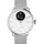 Withings ScanWatch 2 38 mm perlweiß/silber, Sport Flourelastomer-Armband grau/silber