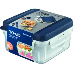 LOCK&LOCK Lunchbox mit Besteck und Einsatz 1,2l