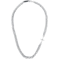 URBAN CLASSICS Unisex Halskette Layering Small Cross Necklace,