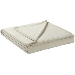 S.Oliver Kuscheldecke  Kuschelsoft , beige , Synthetik , Maße (cm): B: 150