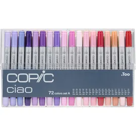 Copic COPIC® Ciao A Layoutmarker-Set farbsortiert 1,0 + 6,0 mm, 72 St.