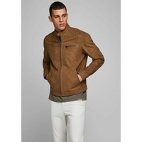 JACK & JONES Rocky Fake Suede Jacke Cognac XS