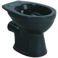 Sanicomfort Stand-WC mit WC-Sitz Grau spülrandlos
