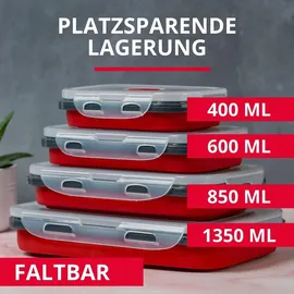 Westmark Faltbare Frischhaltedose rot 400 ml
