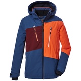 KILLTEC Jungen Skijacke/Funktionsjacke mit abnehmbarer Kapuze und Schneefang, wasserdicht KSW 174 BYS SKI JCKT, dunkel ozean, 152, 39896-000