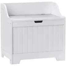 Homcom Truhenbank Weiß 56,5 x 38 x 56 cm