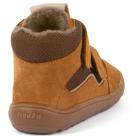 Froddo Barfußschuh FRODDO "BAREFOOT TEX WOOL", Kinder, Gr. 33, braun, Textil, Veloursleder, Schuhe Barfußschuh, Boots, Sneaker, Trekkingschuh mit TEX-Membrane