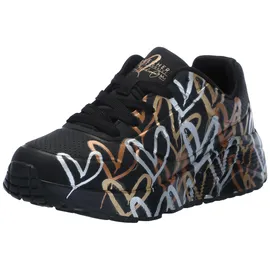 SKECHERS Uno Lite Metallic Love Kinder Schwarz 35