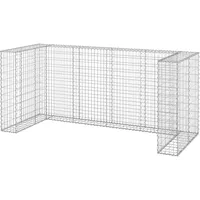 vidaXL Gabionenwand für Mülltonnen 254 x 100 x 110 cm