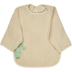 Lätzchen STERNTALER "Ärmellätzchen Dino Rexi", Baby, beige, Baumwolle, Lätzchen