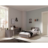 Müller SMALL LIVING Einzelbett »FLAI«, ohne Kopfteil, klassische Höhe 34 cm, grau