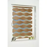 K-HOME Klemmfix Doppelrollo Welle 100 x 150 cm taupe