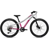 Ghost Mountainbike »Lanao 24 Full Party«, 22 Gang, Shimano, Deore RD-M5100 Schaltwerk, Kettenschaltung, für Damen und Herren, Kettenschaltung, silberfarben