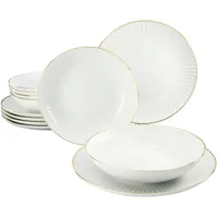 CreaTable Allegra Tafelservice 12-tlg. goldband