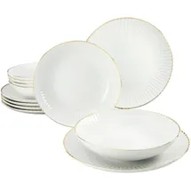 CreaTable Allegra Tafelservice 12-tlg. goldband