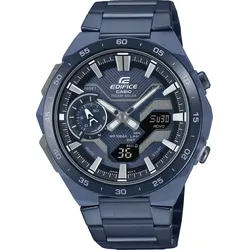 Smartwatch CASIO EDIFICE, blau, Smartwatches, Armbanduhr, Quarzuhr, Herrenuhr, Edelstahlarmband, Bluetooth
