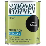 Schöner Wohnen Home Buntlack 750 ml schwarz glänzend
