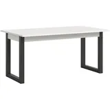 inn.furn Esstisch "Eldon" in weiß grau Tisch ausziehbar 150 - 190 cm - Weiß/Grau