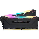 Corsair Vengeance RGB PRO schwarz DIMM Kit 16GB, DDR4-3600, CL16-19-19-36 (CMW16GX4M2D3600C16)