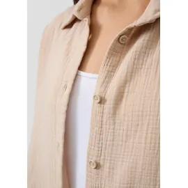 QS Hemdbluse aus Musselin beige XS