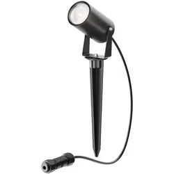 Stecklampe Außenlampe Steckleuchte Strahler Eingang Wetterfest schwarz H 29,5cm