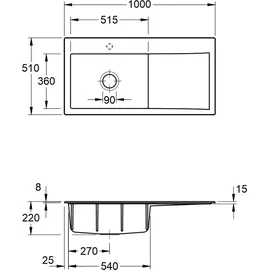 Villeroy & Boch Subway Style 60 Weiß Alpin