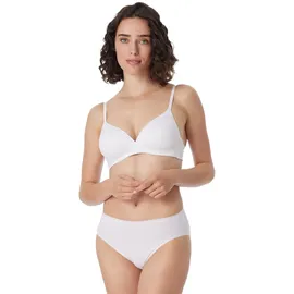 SCHIESSER Damen Slips 6er Pack - Jazz-Pants, Cotton Essentials, Basic, Stretch Weiß 38 (Gr. Medium)