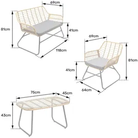Happy Garden RES31ZC Gartenmöbel-Set