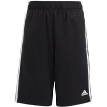 adidas Essentials 3-Streifen Knit Shorts Black / White 128