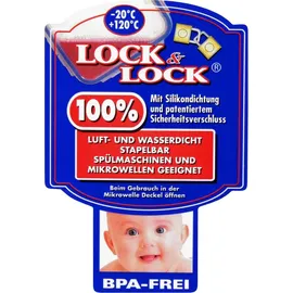 Lock & Lock Frischhaltedose rechteckig transparent 20,5 x 13,4 x 11,8 cm 1,9 l