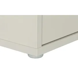 Forte Mehrzweckschrank 74,3 x 192 x 34,8 cm Beige