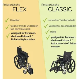 Seniori Rollator/Rollstuhl Tasche schwarz