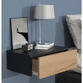 VCM Nachttisch Usal M 45 x T. 30 cm - schwarz , Maße ca. H. 15 x B.