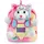 Perletti Kawaii Rucksack Einhorn für Kleine Mädchen 3 4 5 6 Jahre - Abnehmbarer Plüsch Katze Pluschtier für Kinder Kindergarten - Weiche Tasche Mehrfarbig Regenbogen (Rucksack)