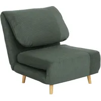 Homcom Schlafsofa Grün Textil, 82x83x89 cm, Wohnzimmer, Sessel, Schlafsessel