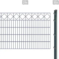 Arvotec Doppelstabmattenzaun »EXCLUSIVE 100 zum Einbetonieren "Karo" mit Zierleiste«, Zaunhöhe 100 cm, Zaunlänge 2 - 60 m 65896332-0 anthrazit H/L: 100 cm x 58 m