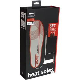 Lenz Set Heat Sole 1.0 + Lithium Pack Insole RCB 1200 (36-48) grau/rot zuschneidbar