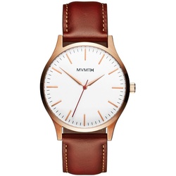 MVMT - THE 40 - ROSE GOLD NATURAL TAN - roségold - weiß - braun / 40 MM