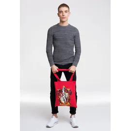 LOGOSHIRT Henkeltasche "Baumwolltasche Gryffindor", Damen, Gr. B/H/T: 38cm x 42cm x 1cm, rot, Baumwolle, bedruckt, Taschen, mit langen Tragegriffen