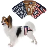 PETLESO Hundewindeln Hunde Schutzhöschen 3 Stück Waschbare Läufigkeitshose für Hündinnen-XXL