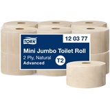 Tork Mini Jumbo Toilettenpapier T2, 2-lagig, 12 × 170 m,