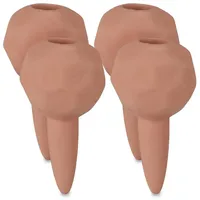 Relaxdays Bewässerungskugeln Ton 4er Set Ø 6 cm