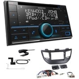 Kenwood 2-DIN Autoradio Bluetooth DAB+ für Hyundai Tucson ab 2015 schwarz