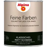 Alpina Feine Farben Lack 750 ml klassisches matt schwarz