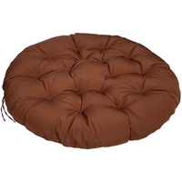 ZTGL Papasansessel Kissen Wasserdicht, Polster Bodenkissen für Schwenksessel, Rund Papasan Sessel 40-180cm, Indoor & Outdoor Polyrattan Sessel Kissen,Grau,170x120cm