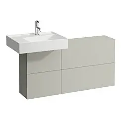 LAUFEN Kartell Waschtischunterschrank 120x61x27cm 4082910336411, Ausschnitt links, kieselgrau