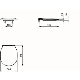 Ideal Standard Connect Air WC-Sitz Wrapover Weiß