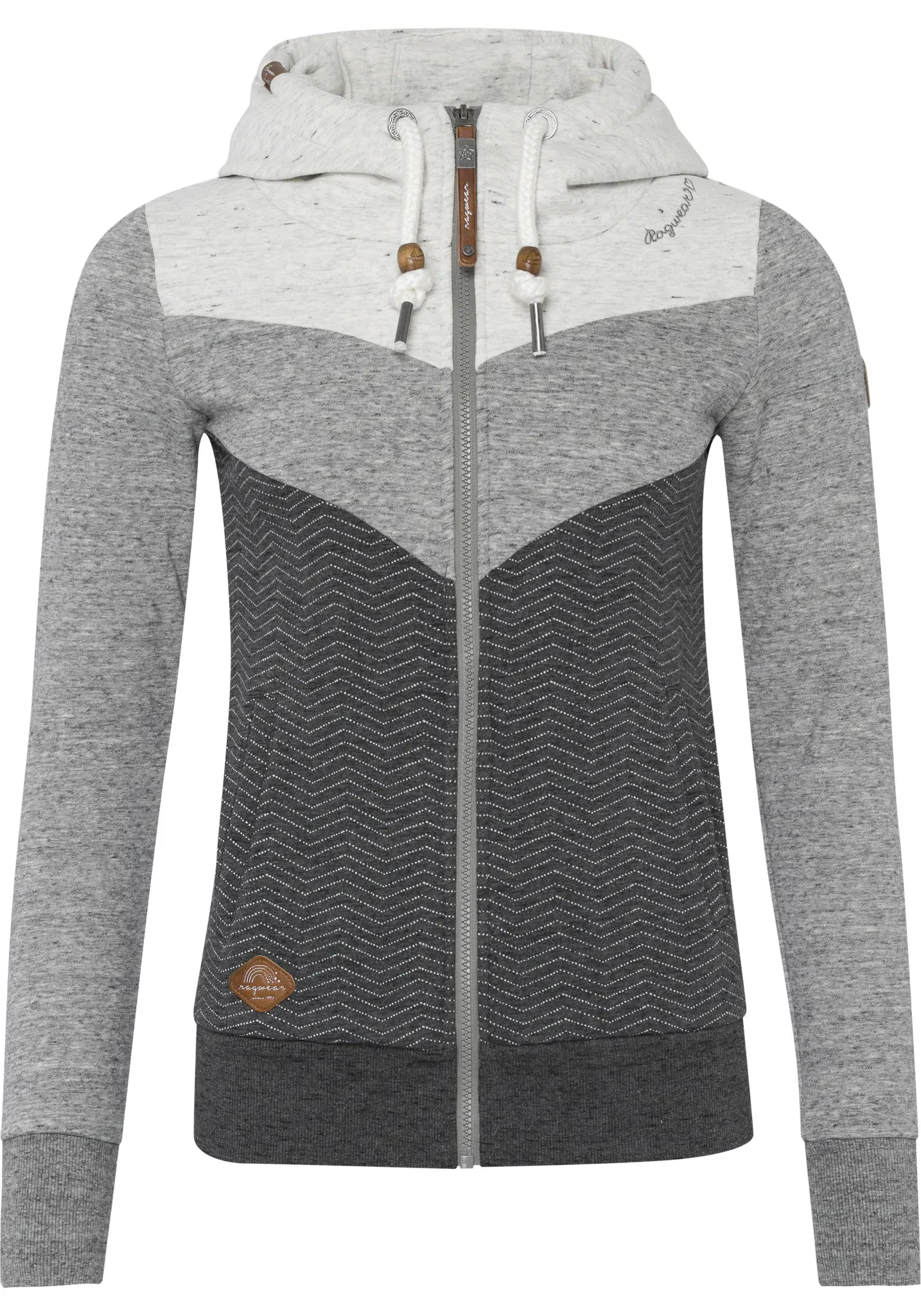 Ragwear Sweatjacke »TREGA ZIP O«, im Colorblocking-Design Ragwear grey XXL (44)